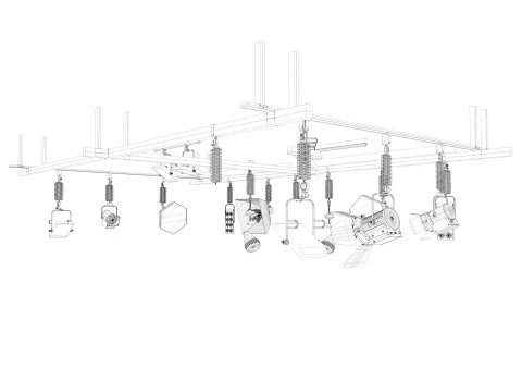 Light Ceiling Rail 3D Model
