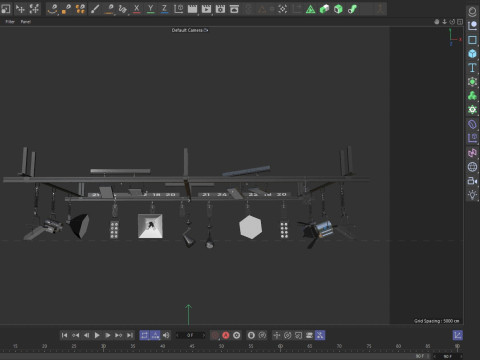 Light Ceiling Rail Model 3D