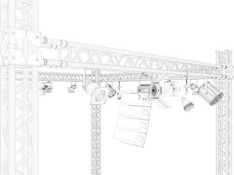 Light Truss 2 3D Model