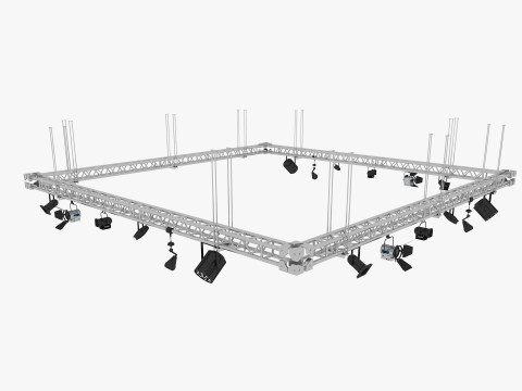 Light Truss 3 3Dモデル