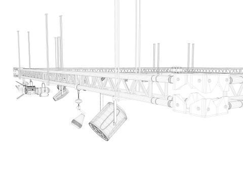 Light Truss 3 3Dモデル