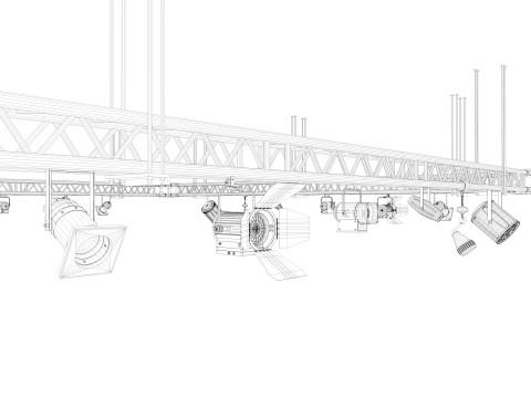 Light Truss 3 3Dモデル