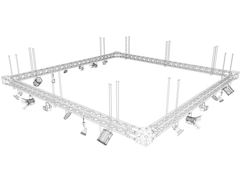 Light Truss 3 3Dモデル