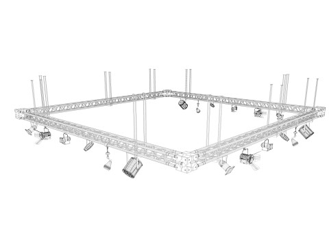 Light Truss 3 3Dモデル
