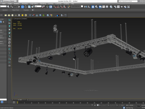Light Truss 3 3Dモデル
