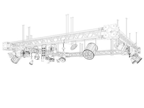 Light Truss 4 3D Model