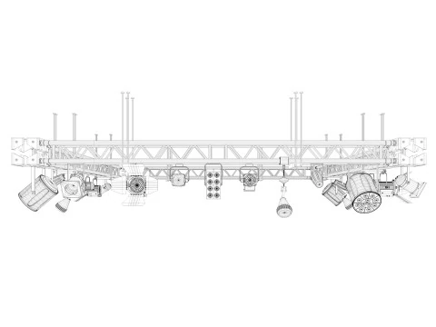 Light Truss 4 3D Model