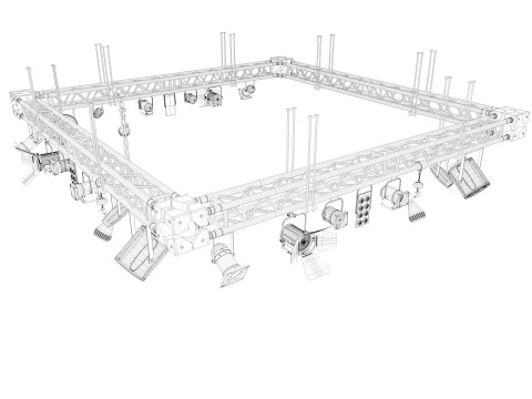 Light Truss 4 3D Model