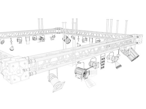 Light Truss 4 3D Model