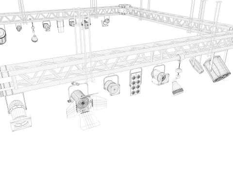 Light Truss 4 3D Model