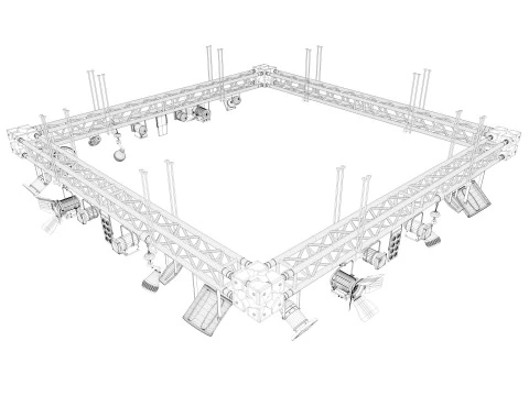 Light Truss 4 3D Model