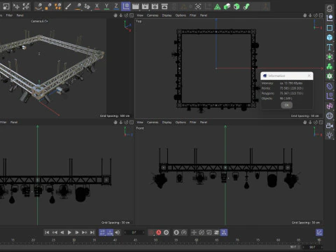 Light Truss 4 3D Model