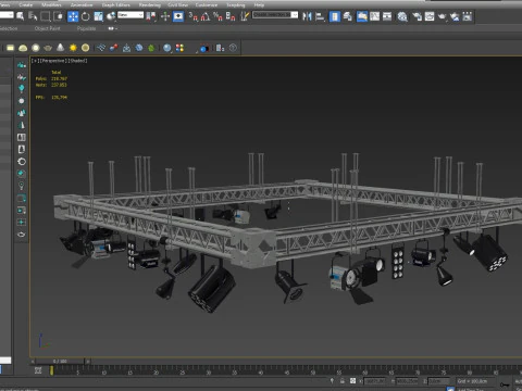 Light Truss 4 3D Model