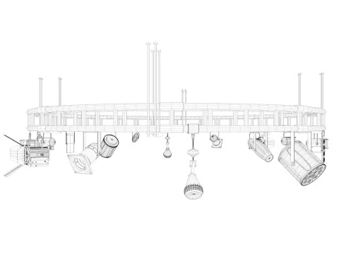 Light Truss 5 3D Model