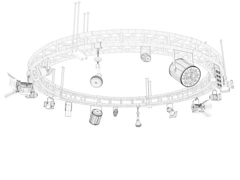 Light Truss 5 3D Model