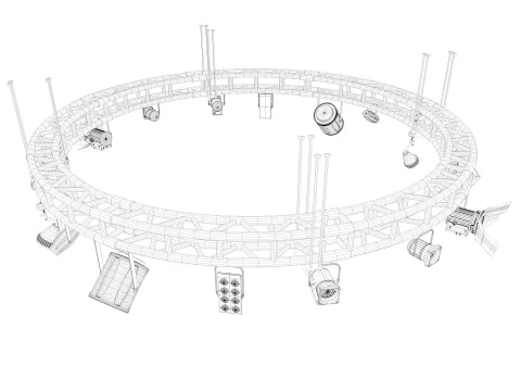 Light Truss 5 3D Model
