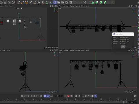 Light Truss 6 3D Model