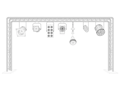 Light Truss 7 3D Model