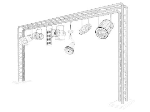 Light Truss 7 3D Model
