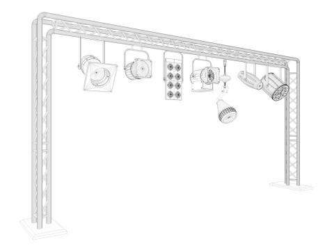 Light Truss 7 3D Model