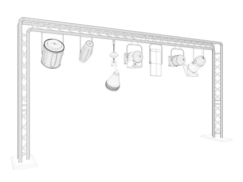 Light Truss 7 3D Model