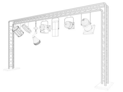 Light Truss 7 3D Model