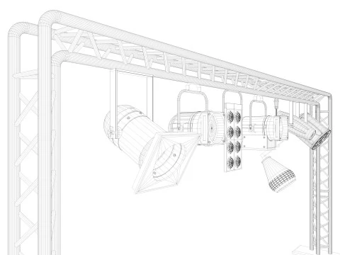 Light Truss 7 3D Model