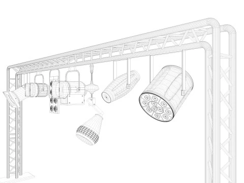 Light Truss 7 3D Model