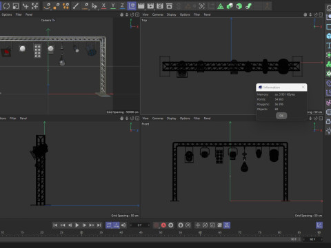 Light Truss 7 3D Model