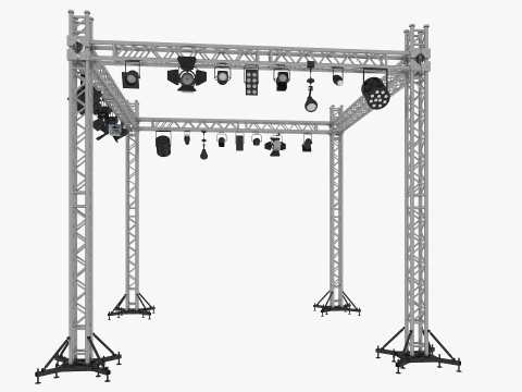 Light Truss 8 3D Model