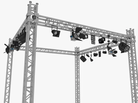 Light Truss 8 3D Model