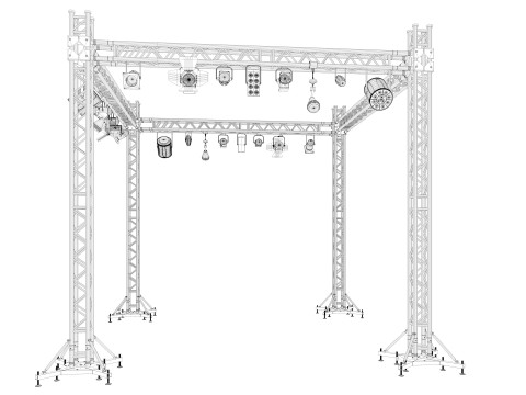 Light Truss 8 Modelo 3D