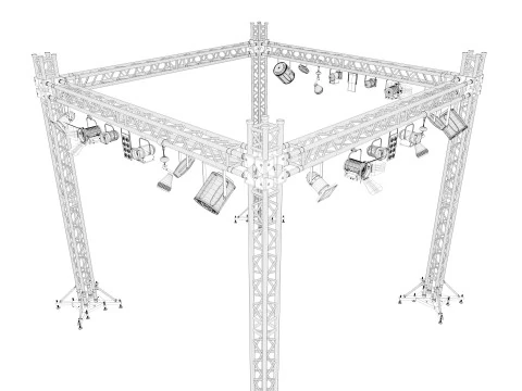 Light Truss 8 3D Model