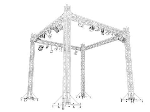 Light Truss 8 3D Model
