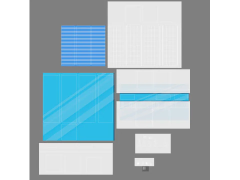 Cartoon skyscraper building 2 Low-poly 3D Model
