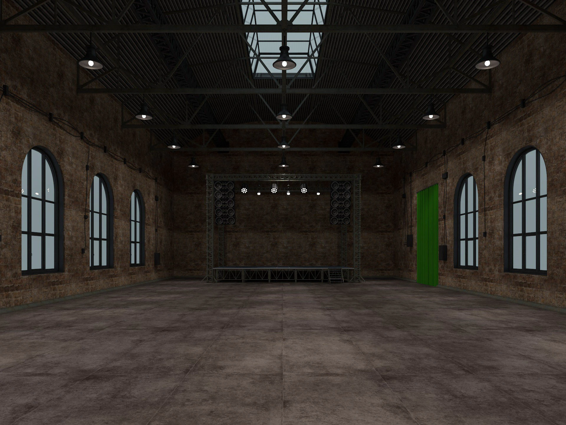 Loft Concert Hall 2 3D Model .c4d .max .obj .3ds .fbx .stl .blend 