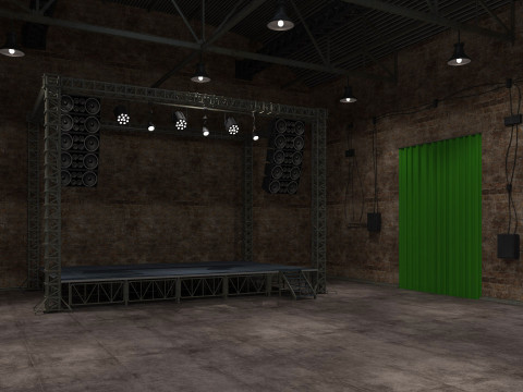 Loft Concert Hall 2 Modello 3D