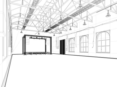 Loft Concert Hall 2 Modello 3D