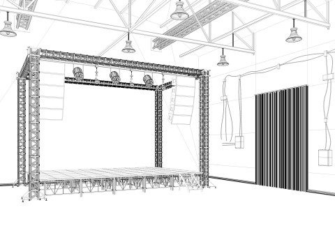 Loft Concert Hall 2 Modello 3D