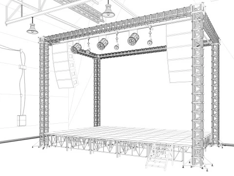 Loft Concert Hall 2 3D Model