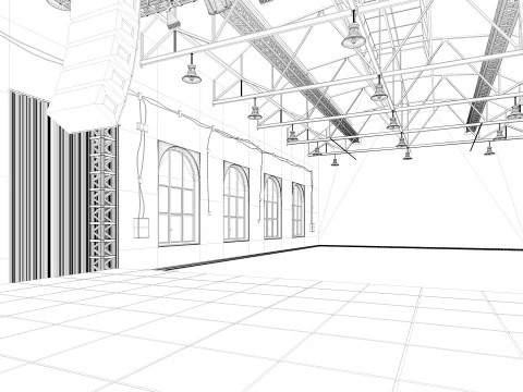 Loft Concert Hall 2 3D Model