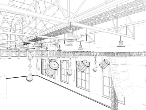 Loft Concert Hall 2 Modello 3D