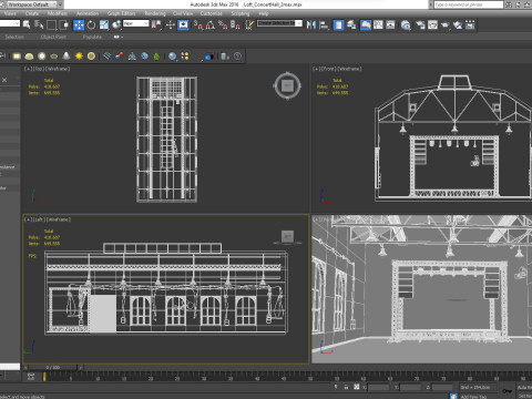 Loft Concert Hall 2 Modello 3D