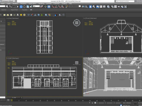 Loft Concert Hall 2 3D Model