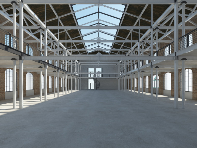 Loft Hall 3D 模型 .c4d .max .obj .3ds .fbx .stl .blend 