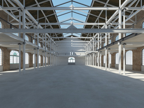 Loft Hall 3D 模型