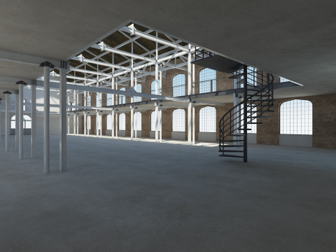 Loft Hall 3D 模型