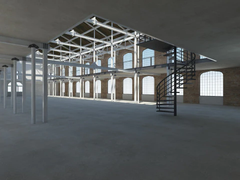 Sala poddaszowa Model 3D