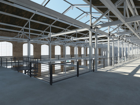 Loft Hall 3D 模型