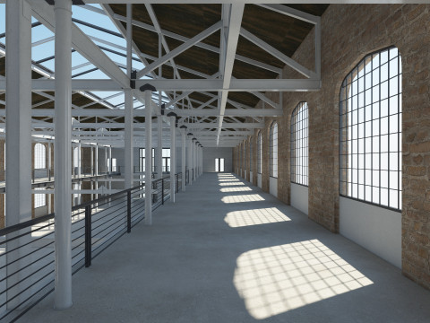 Loft Hall 3D 模型